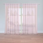 Sablio Záclony Růžové pruhy: 2ks 150x250cm – Hledejceny.cz