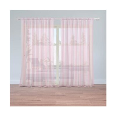 Sablio Záclony Růžové pruhy: 2ks 150x250cm – Hledejceny.cz
