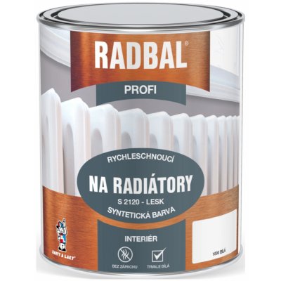 BARVY A LAKY HOSTIVAŘ, a.s. Radbal Profi S2120 speciální barva na radiátory, 1000 bílý 0,6L – Hledejceny.cz