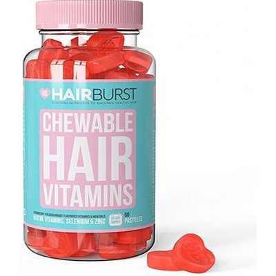 Hairburst žvýkací vlasové vitamíny ve tvaru srdíčka 60 kusů – Hledejceny.cz