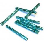 Trubičky kroucené 35 mm tyrkysové – Sleviste.cz