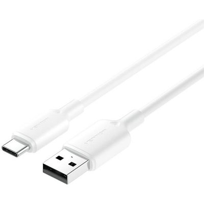 Vention CTQWF USB 2.0 A Male to C Male 3A, 1m, bílý – Zboží Živě