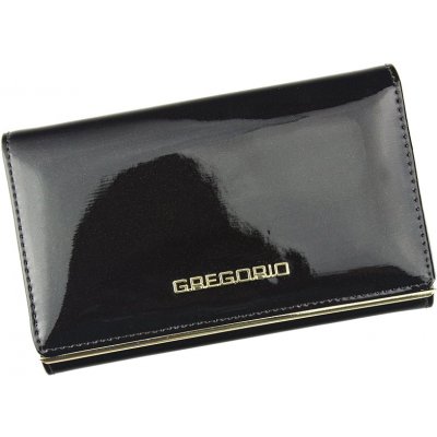 Gregorio tmavě lakovaná dámská kožená peněženka – Zboží Mobilmania