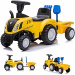 Baby Mix traktor s vlečkou a nářadím New Holland žluté – Zboží Dáma