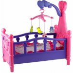 LEAN Toys Velká postýlka pro panenky s kolotočem a povlečením – Zboží Dáma LEAN Toys Velká postýlka pro panenky s kolotočem a povlečením – Zboží Dáma