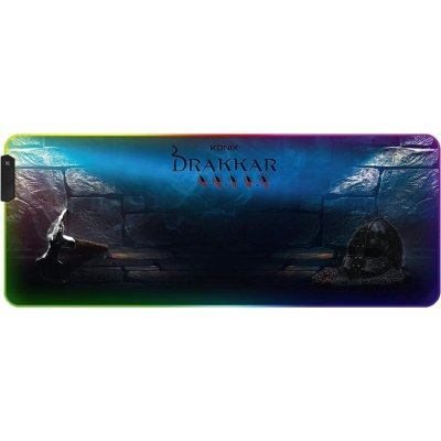 Podložka pod myš Drakkar Hetland Prime RGB Mousepad - XL (KX-DKP-XL-HET-PC)