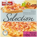 Don Peppe Selection Pizza slanina & smažená cibulka pečená na kameni 410 g – Zboží Dáma
