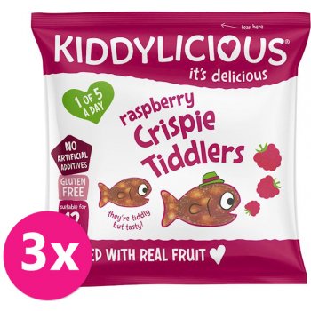 Kiddylicious rybičky křupavé malinové 12 g