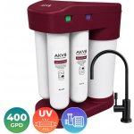 AKV RO TYTAN-400+UV+P Burgundy systém reverzní osmózy 400 GPD s UV lampou a čerpadlem – Hledejceny.cz