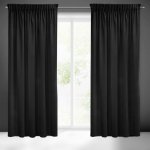 Pierre Cardin ZATEMŇOVACÍ ZÁVĚS NA PÁSCE PIERRE CARDIN SIBEL 140X270 CM ČERNÁ – Hledejceny.cz