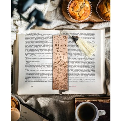 Dřevěná záložka: If I can't take my book - buk – Hledejceny.cz