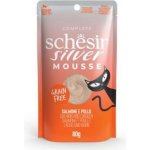 Schesir Cat Senior Lifestage Mousse losos kuře 80 g – Zboží Mobilmania