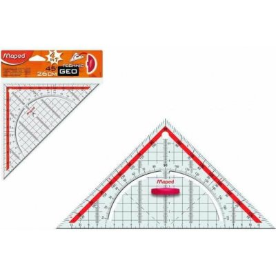 Maped 028700 trojúhelník 26 cm čirý – Zboží Dáma