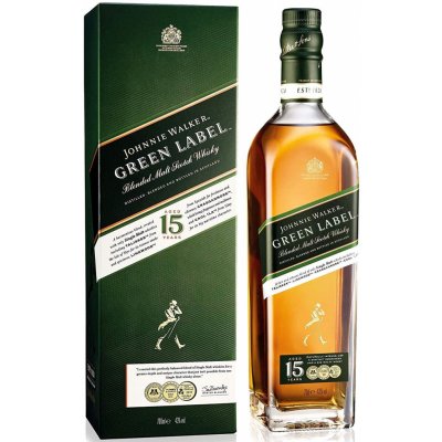 Johnnie Walker Green Label 15y 43% 0,7 l (kazeta)