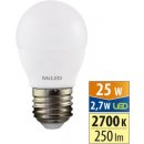 McLED LED žárovka E27 G45 2,7W 25W teplá bílá 2700K