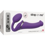 3 Motors Vibrating Silicone Bendable Strap On M – Zboží Dáma