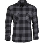 Mil-Tec flanelová košile světlá černá/šedá – Hledejceny.cz