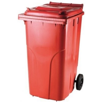 MEVA Nadoba MGB 240 lit, plast, červená, popelnice na odpad ST254423 – Zbozi.Blesk.cz