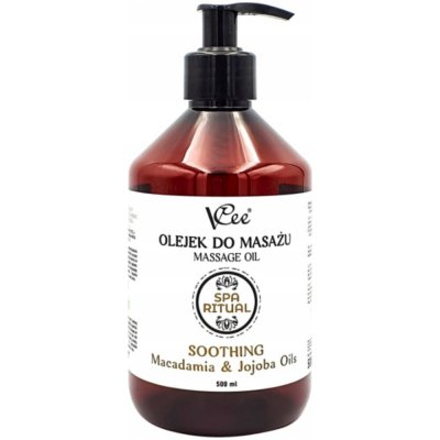 VCee Spa Ritual Olej na masáž těla Soothing Makadamový olej Jojoba 500 ml – Sleviste.cz