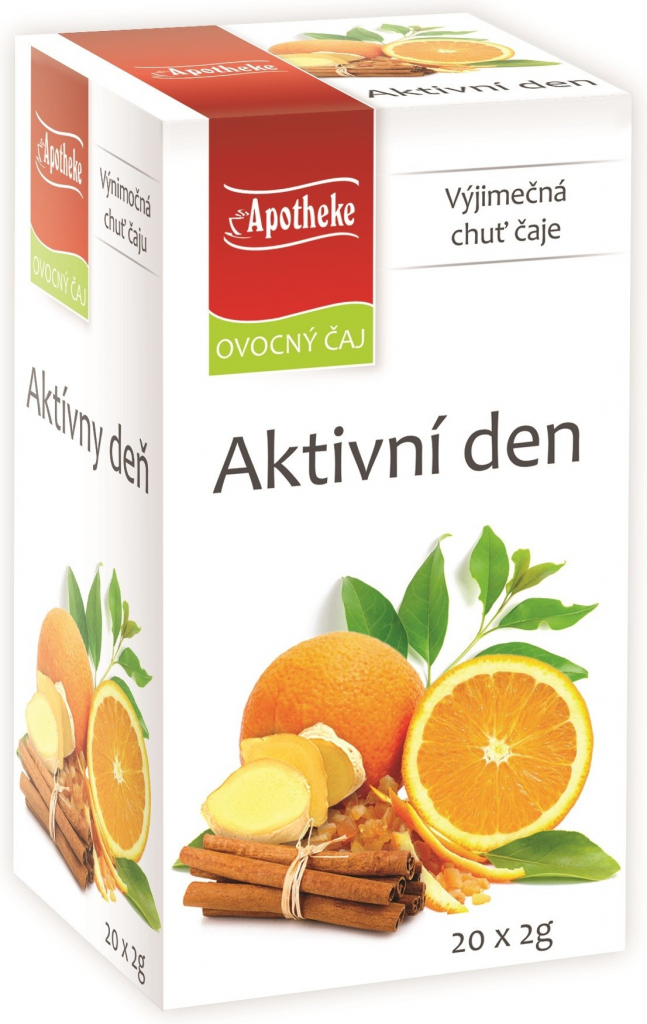 Apotheke Ovocný čaj Aktivní den čaj 20 x 2 g