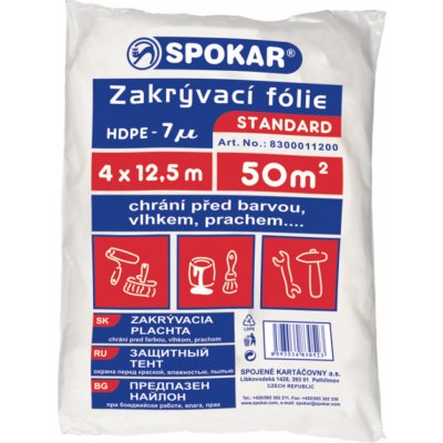 Zakrývací fólie 4x12,5m HDPE-7MY – Zboží Mobilmania