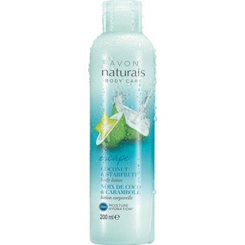 Avon Naturals tělové mléko s kokosem a karambolou 200 ml