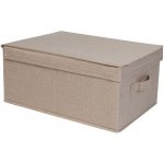 Skládací úložná krabice Compactor SANDY 30 x 43 x 19 cm, béžová – Hledejceny.cz
