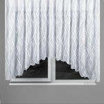 Hotová žakarová oblouková záclona bílá 160x320 Ervi 7171 – Hledejceny.cz
