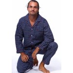 Pyžamo pro muže z flanelu 1PF0078 modré – Zboží Mobilmania