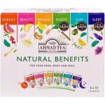 Ahmad Tea NATURAL BENEFITS SELECTION výběr čajů 6 druhů x 10 alu sáčků – Hledejceny.cz