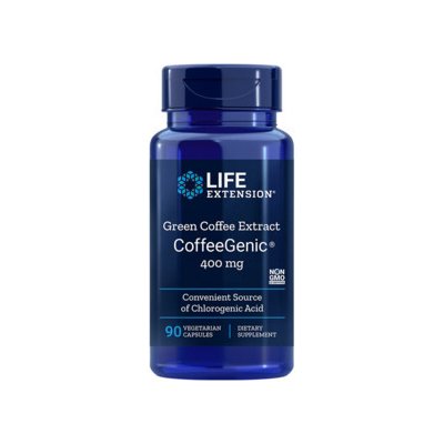 Life Extension CoffeeGenic Green Coffee Extract 90 vegetariánská kapsle 400 mg