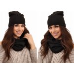 Fashionweek dámská čepice a šála cashmere touch Z-K6 Černá – Hledejceny.cz