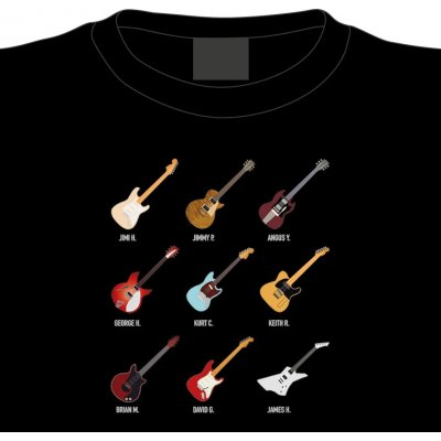 Tričko Nezapomenutelné kytary – Zboží Dáma