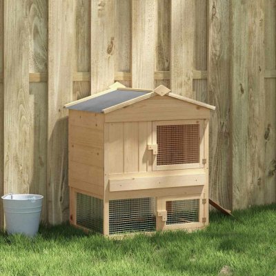 vidaXL Kurník pro kuřata hnědý 75 × 60 × 89 cm masivní borové dřevo – Zbozi.Blesk.cz