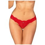 Obsessive Ingridia Crotchless Thong Red – Sleviste.cz