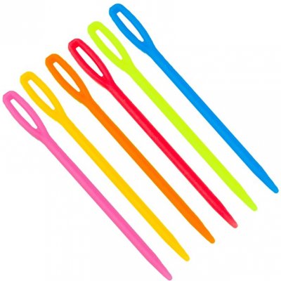 Pro Háčkování Jehla plastová 7 cm - mix barev – Sleviste.cz