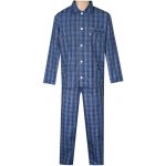 Foltýn pánské pyžamo popelín PI37 modrá kostka košilovina – Hledejceny.cz