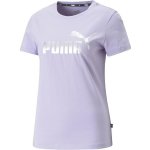 Puma ESS+ Metallic Logo Tee W 84830325 vivid violet – Sleviste.cz