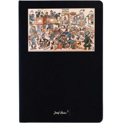 BeWooden Zápisník A5 Hospodská rvačka Josef Lada © – Zboží Živě