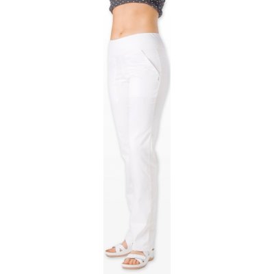 Primastyl ZOJA dámské zdravotnické pracovní kalhoty s úpletem v pase bílá – Zboží Mobilmania