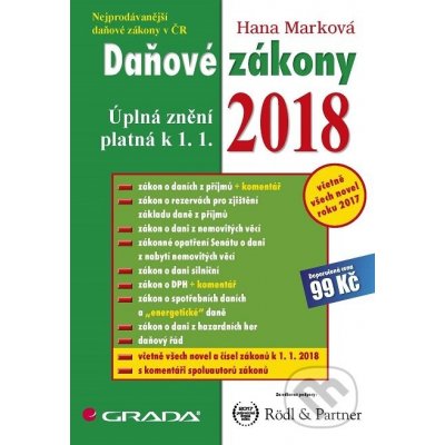 Daňové zákony 2018 - Hana Marková – Zboží Mobilmania