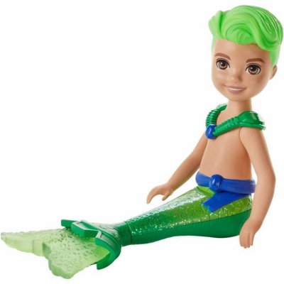 Barbie Chelsea mořská panna kluk zelené vlasy