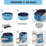 Surtep Animals Bazén pro psa skládací červený 160 x 30 cm – Zboží Mobilmania