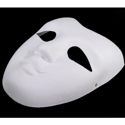 StoklasaBílá maska k domalování papírová – Zboží Mobilmania