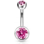 Šperky4U piercing do pupíku banánek titan TIT1001-P – Zboží Dáma