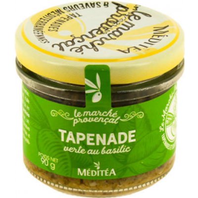 Meditea tapenada ze zelených oliv s bazalkou sklo 90 g