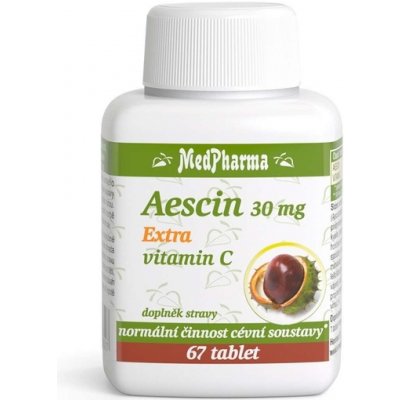 Medpharma Aescin 30 mg extra vitamin C 67 tablet – Hledejceny.cz