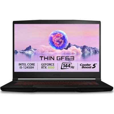 MSI Thin GF63 12UC-811CZ – Zboží Mobilmania