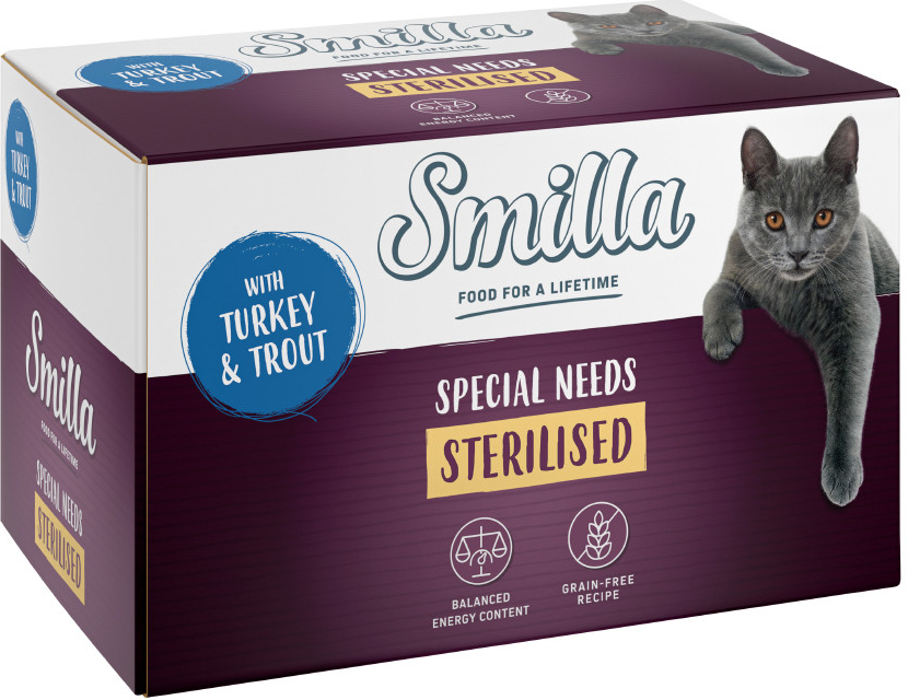 Smilla Sterilised krůtí se pstruhem 24 x 100 g