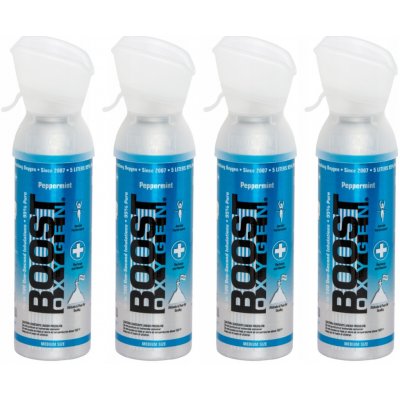 Boost Oxygen doplňkový kyslík v plechovce Máta peprná Střední 4x5L – Hledejceny.cz